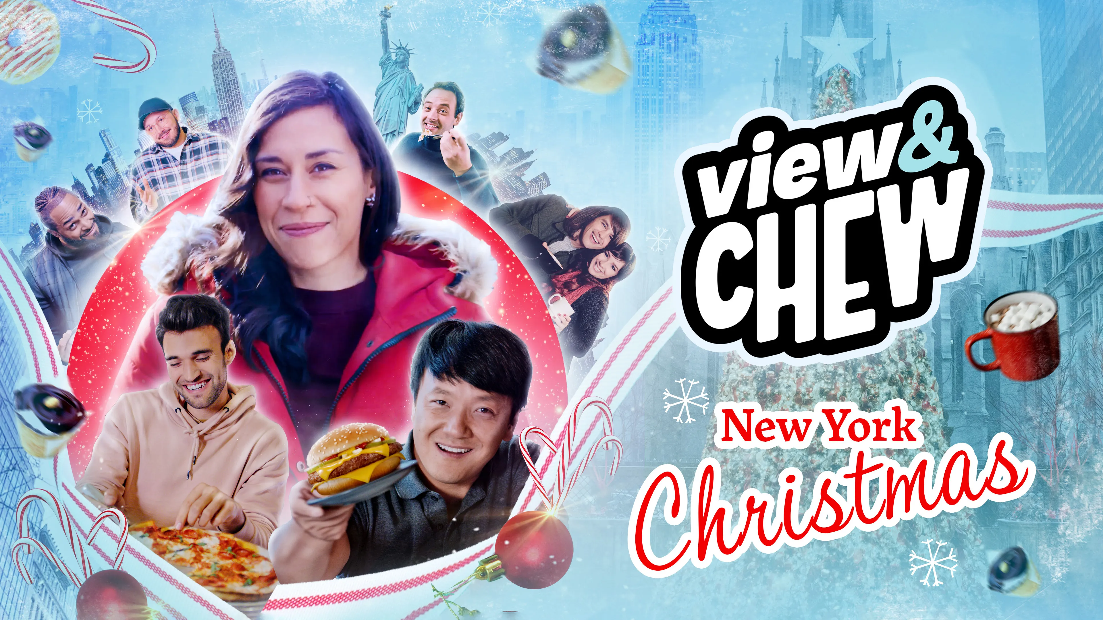 View & Chew New York Christmas poster